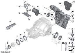 REAR-AXLE-DRIVE PARTS diagram for BMW 6 Series G32 GT 620dX