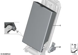 Banco tras., apoio central braços, base diagram for BMW X2 U10 18d