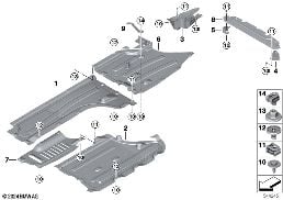 UNDERFLOOR COATING diagram for BMW X3 G01 30i