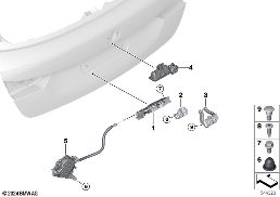 TAILGATE CLOSING SYSTEM diagram for BMW 1 Series F70 120