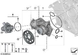 COOLING SYSTEM - COOLANT PUMP/THERMOSTAT