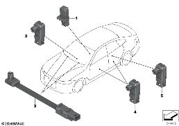Conductor fibra óptica interior vehículo diagram for BMW 4 Series G26 Gran Coupé LCI 420d