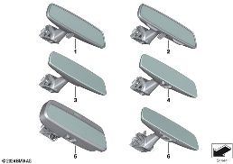 Rétroviseur intérieur diagram for BMW 2 Series F74 Gran Coupé 216