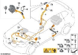 HV CABLE SET FOR CHARGE SOCKET