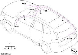 Cable reparación asistente aparcamiento diagram for BMW X2 U10 18d