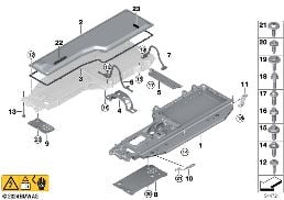 Obudowa akum. wysokonap. diagram for BMW 7 Series G70 M760eX