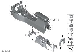 Střední konzola diagram for BMW MINI F66 JCW
