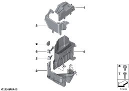 Huis v.stuurtoestel diagram for BMW X1 U11 18i