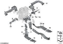 Αεραγωγός diagram for BMW 2 Series F74 Gran Coupé 228 xDrive