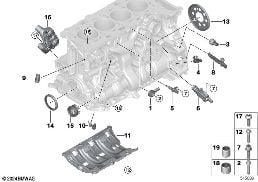 ENGINE BLOCK MOUNTING PARTS diagram for BMW 2 Series F74 Gran Coupé 228 xDrive