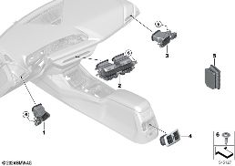 Στόμιο εξόδου αέρα diagram for BMW 2 Series F74 Gran Coupé 228 xDrive