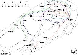 Kabel naprawczy gł.wiązki kablowej ekr. diagram for BMW 5 Series G61 touring 520d