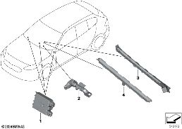 LED MODULE / OPTICAL FIBRE diagram for BMW 2 Series F74 Gran Coupé 228 xDrive