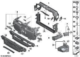 AIR DUCTS diagram for BMW 7 Series G70 i7 xDrive60