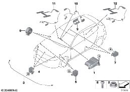 Elektrikteile Airbag diagram for BMW 1 Series F70 M135 xDrive