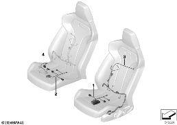 Kablo seti hafızalı elk.koltuk diagram for BMW 2 Series F74 Gran Coupé 228 xDrive