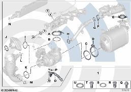 INSTALLATION KIT EXHAUST TURBOCHARGER