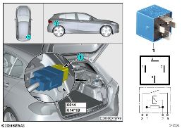 Röle yakıt deposu kapağı / römork K14 diagram for BMW 2 Series F74 Gran Coupé 228 xDrive
