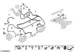 BATTERY CABLE/EARTH CABLE diagram for BMW Rolls-Royce Ghost RR21 Ghost