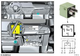 Röle radom ısıtması K23 diagram for BMW 2 Series F74 Gran Coupé 228 xDrive
