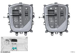 Centre de commande de la console centr. diagram for BMW 1 Series F70 120