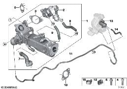 POLLUTANT REDUCTION COOLING diagram for BMW 3 Series G20 Sedan 320dX