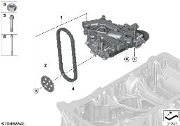 LUBRICATION SYSTEM/OIL PUMP WITH DRIVE