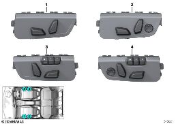 Commutateur de réglage de siège diagram for BMW 1 Series F70 120