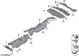 Isolation thermique diagram for BMW 2 Series F74 Gran Coupé 216