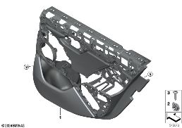 DOOR TRIM, REAR diagram for BMW 5 Series G61 Touring 540dX