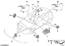 ELECTRIC PARTS AIRBAG diagram for BMW 2 Series F74 Gran Coupé 216