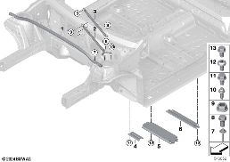 Renforcement carrosserie diagram for BMW 2 Series F74 Gran Coupé 216