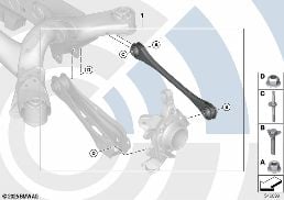 REPAIR KIT FOR TRACK CONTROL ARM diagram for BMW X3 G01 LCI 20i