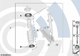 INSTALLATION KIT SUPPORT BEARING diagram for BMW X3 G01 LCI 20i