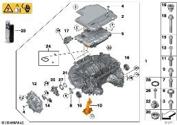 Máquina elétrica eixo traseiro diagram for BMW 5 Series G60 Berlina i5 eDrive40