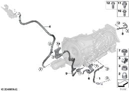 BATTERY CABLE diagram for BMW 5 Series G60 Sedan 520i