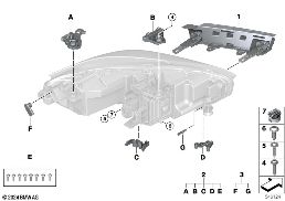 SINGLE COMPONENTS FOR HEADLIGHT