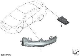 SIDE REPEATER/ LIGHTS OUTER diagram for BMW 2 Series F74 Gran Coupé 228 xDrive