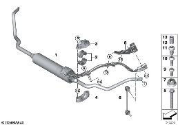 Estabilizador trasero / Dynamic Drive diagram for BMW Rolls-Royce Spectre Coupé RR25 Spectre