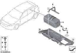 Batterie 48 V diagram for BMW 1 Series F70 120