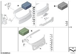 ATTACHMENT KIT, TAILGATE diagram for BMW 1 Series F21 114i