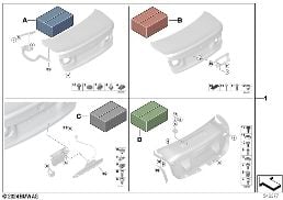 ATTACHMENT KIT, TAILGATE diagram for BMW 3 Series F30 LCI 330i
