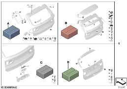 ATTACHMENT KIT, TAILGATE diagram for BMW X1 F48 20dX