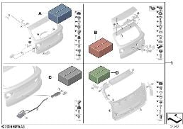 ATTACHMENT KIT, TAILGATE diagram for BMW X3 G01 LCI 20i