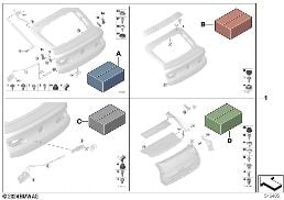 ATTACHMENT KIT, TAILGATE diagram for BMW X4 G02 30dX