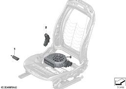 시트, 앞, 일렉트릭 및 구동장치 diagram for BMW X3 G45 20