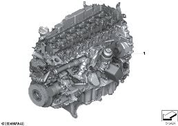 SHORT ENGINE diagram for BMW 4 Series G26 Gran Coupé 430dX