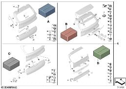 ATTACHMENT KIT, TAILGATE diagram for BMW X7 G07 40iX