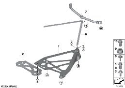Versterkingsplaat achter diagram for BMW 3 Series G80 M3 LCI M3
