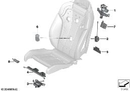 SEAT, FRONT, ELECTRICAL AND MOTORS